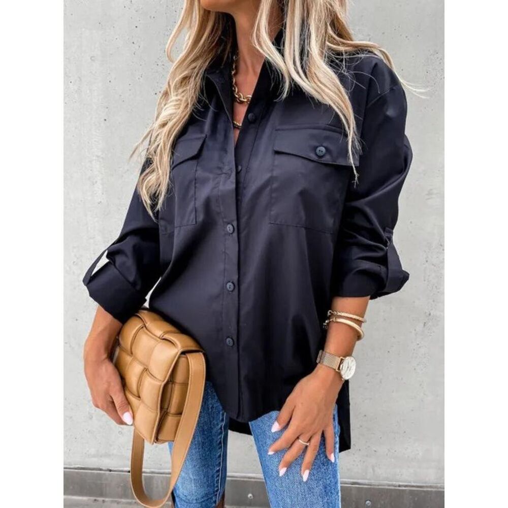 Everyday The Label Button Down Shirt Women White Shirts